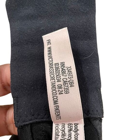 Victoria’s Secret So Obsessed Womens Padded No Wire Bra 36DD Black Satin Volume - Picture 5 of 6